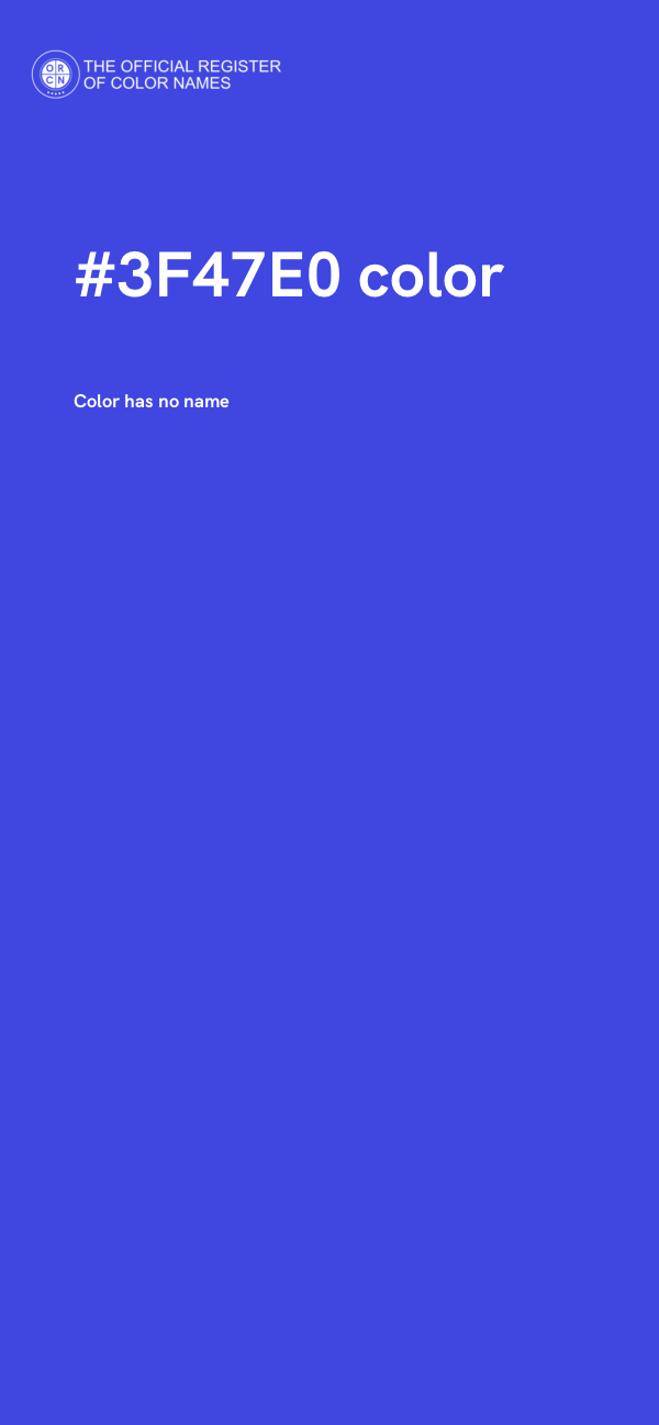 #3F47E0 color image