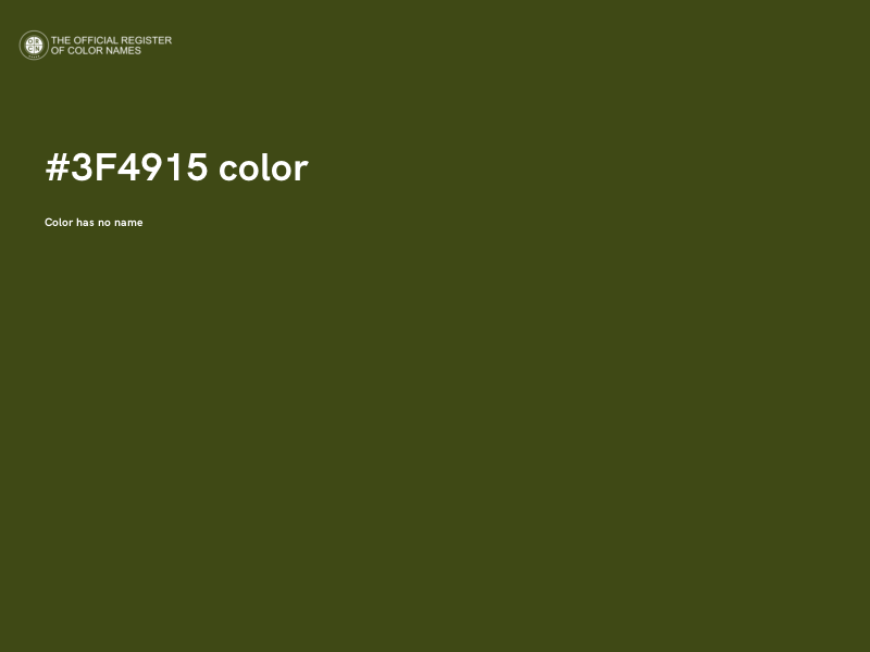 #3F4915 color image