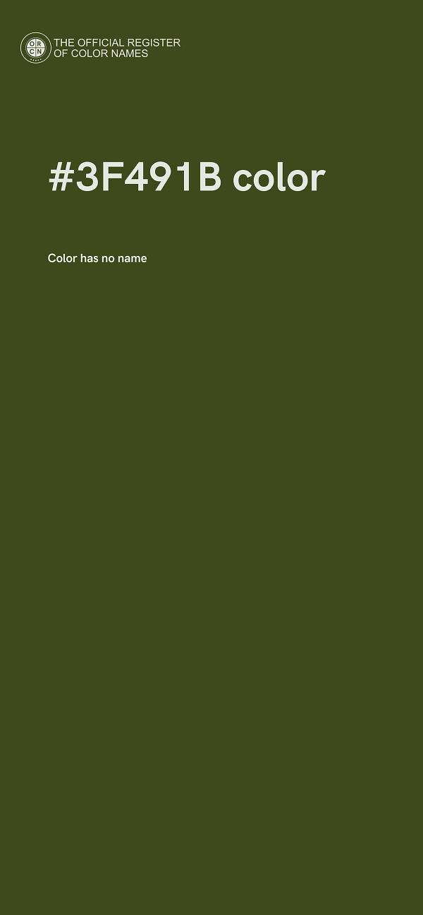 #3F491B color image