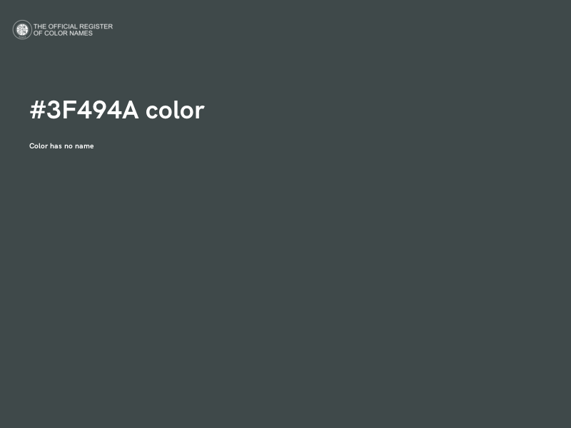 #3F494A color image