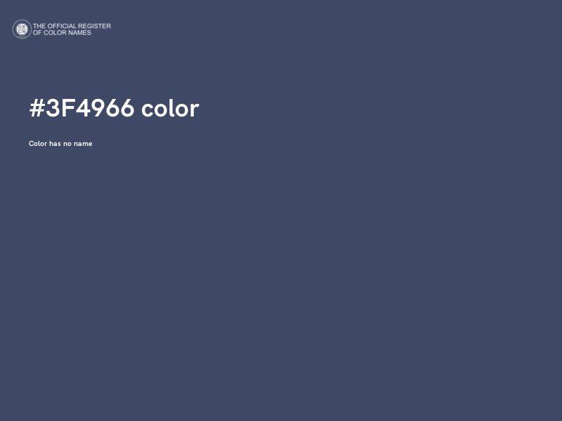 #3F4966 color image