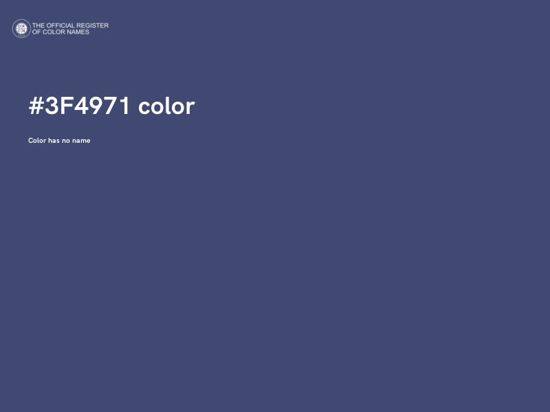#3F4971 color image