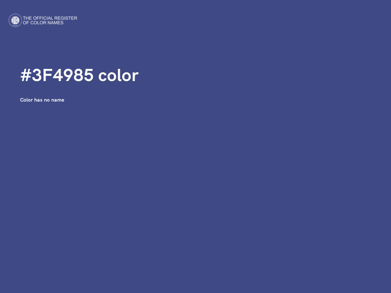 #3F4985 color image