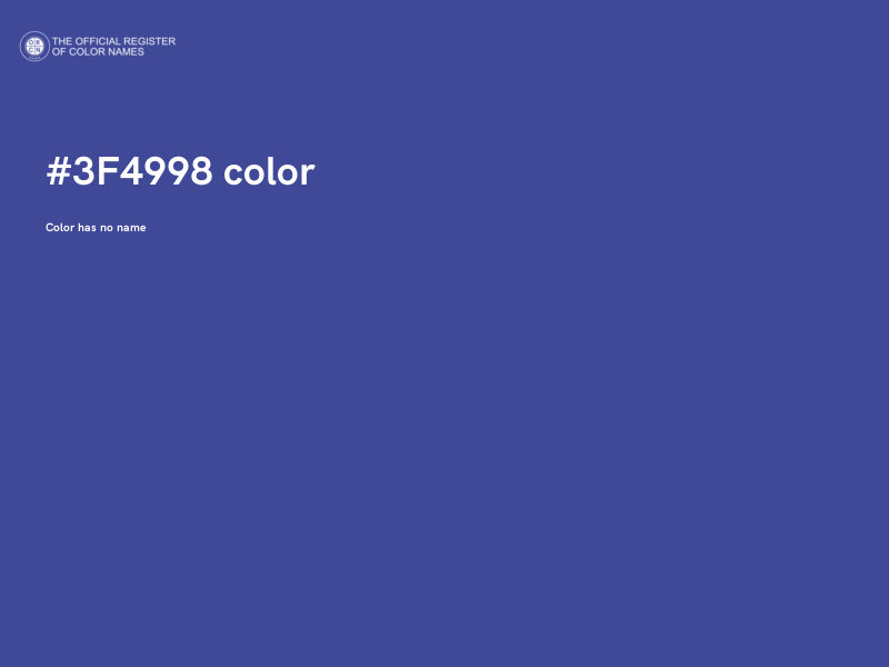 #3F4998 color image
