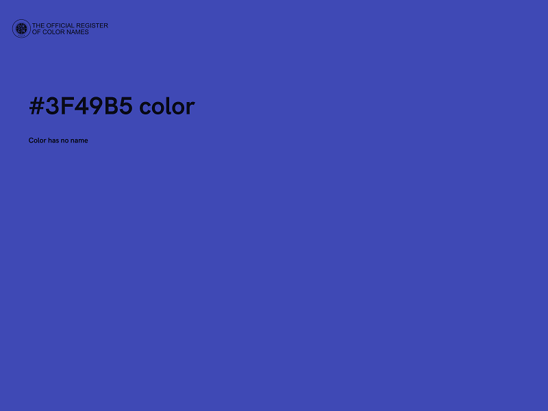 #3F49B5 color image