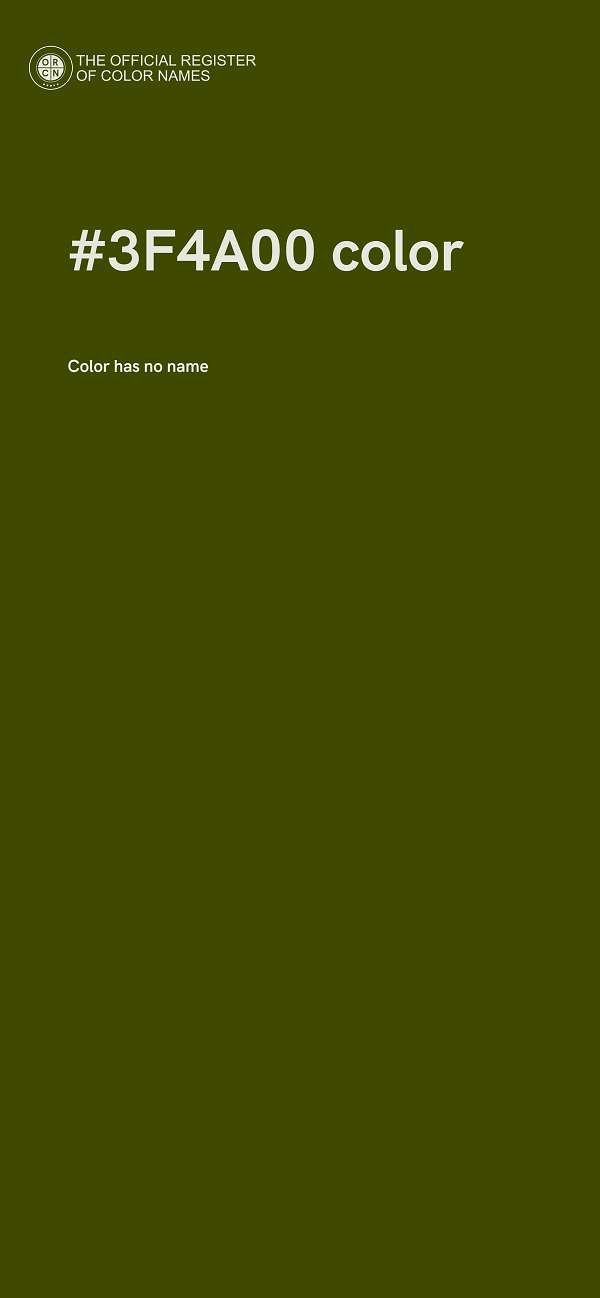 #3F4A00 color image