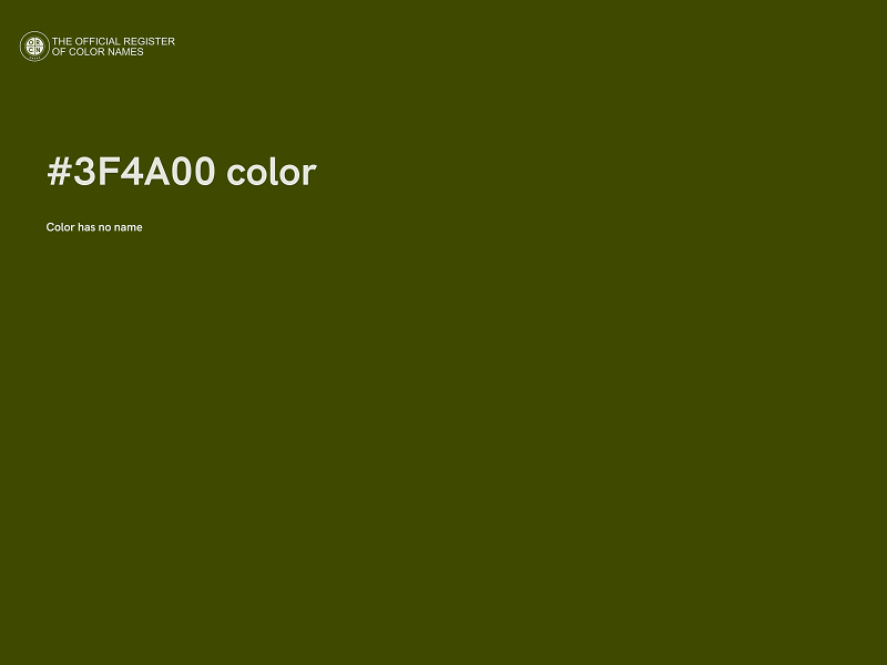 #3F4A00 color image