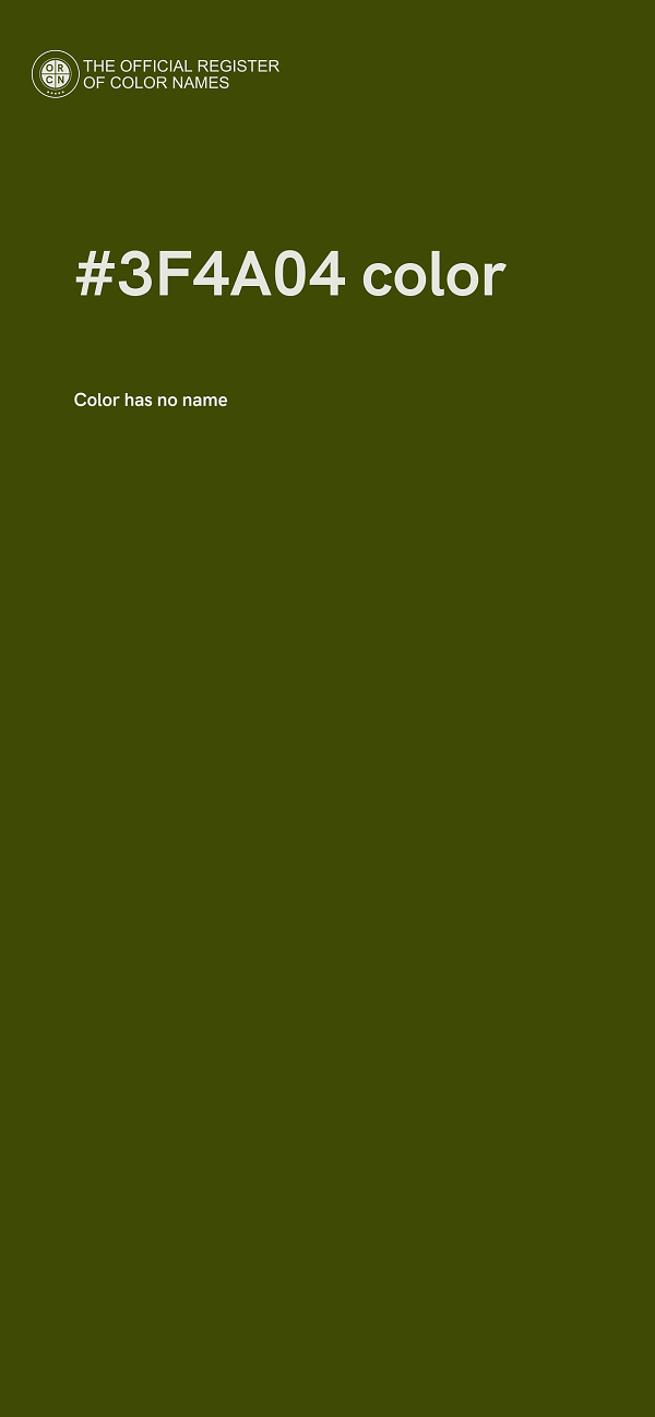 #3F4A04 color image