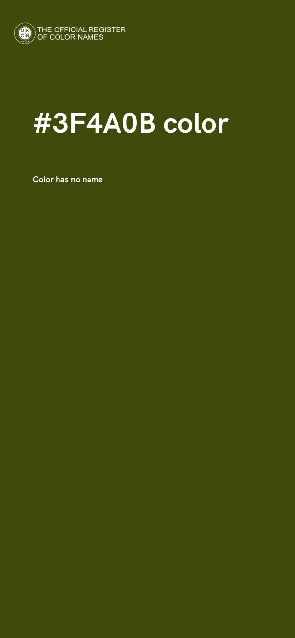 #3F4A0B color image