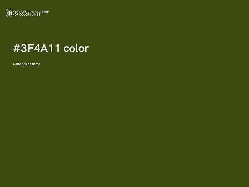 #3F4A11 color image