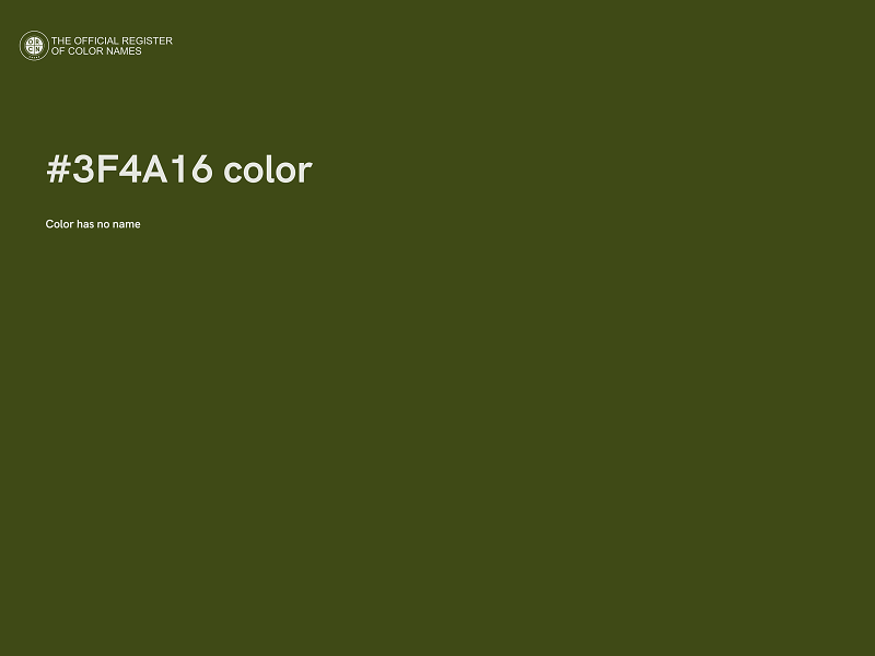 #3F4A16 color image