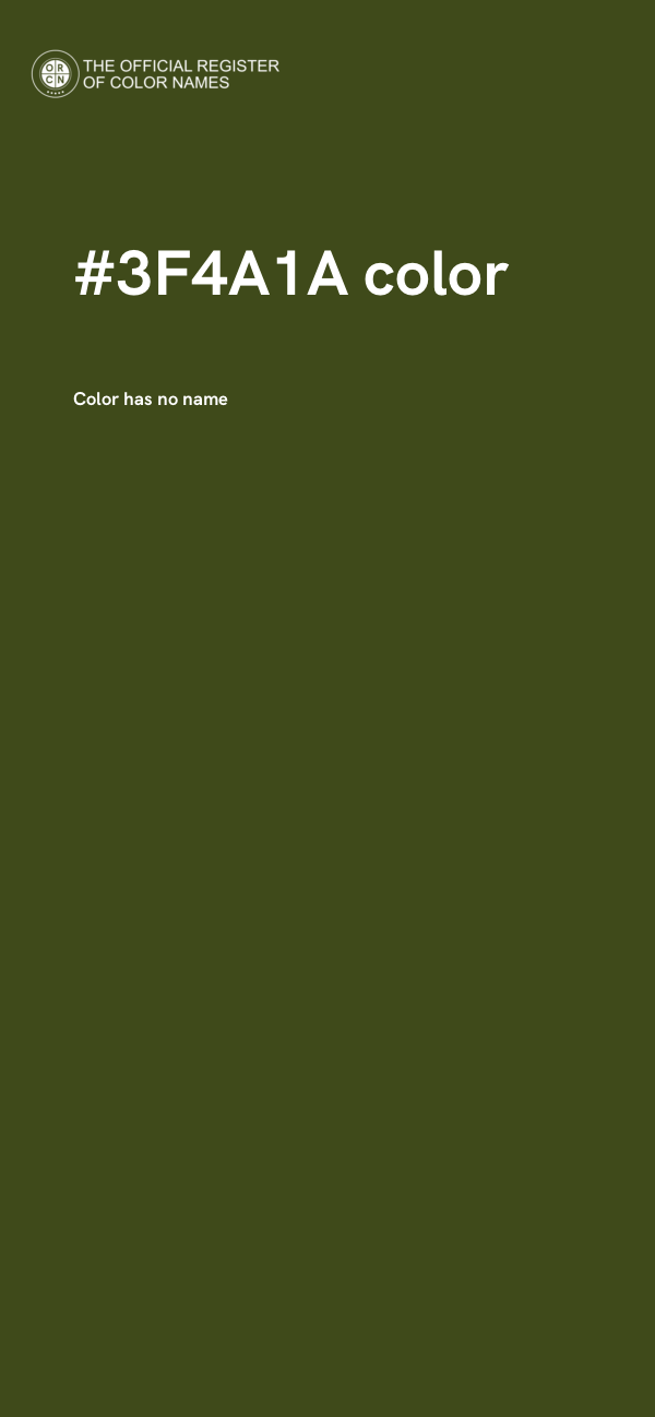 #3F4A1A color image