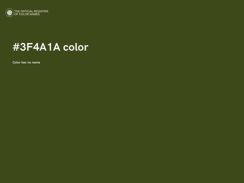 #3F4A1A color image