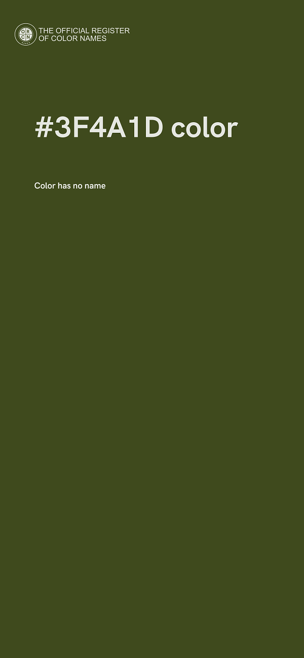 #3F4A1D color image