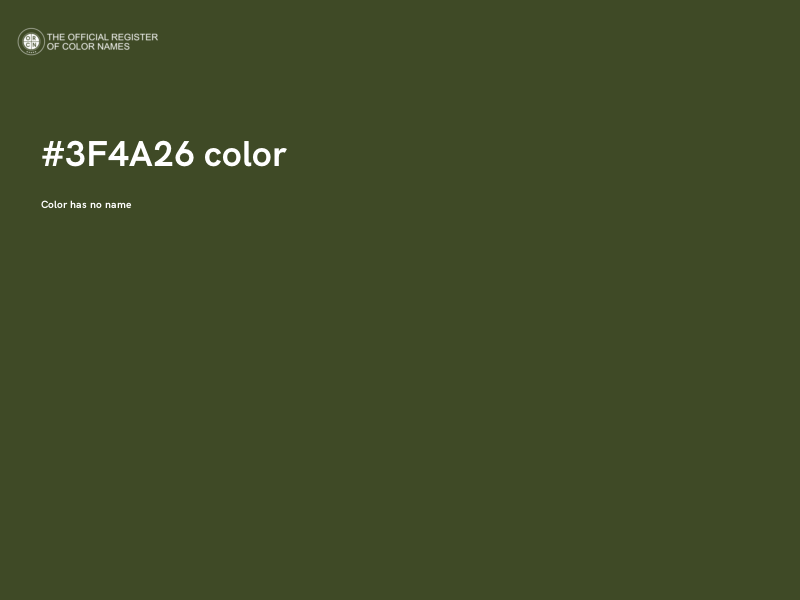#3F4A26 color image