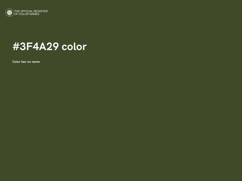 #3F4A29 color image