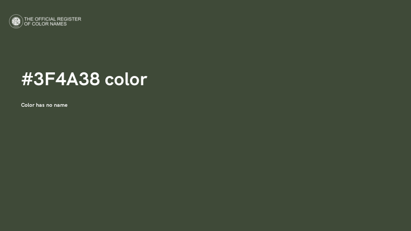 #3F4A38 color image