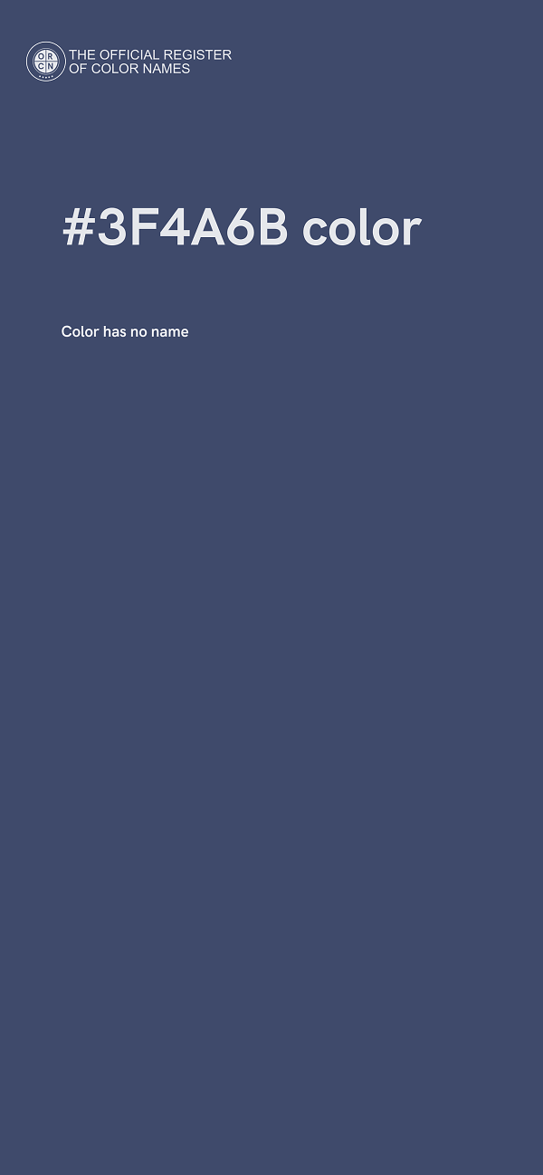 #3F4A6B color image
