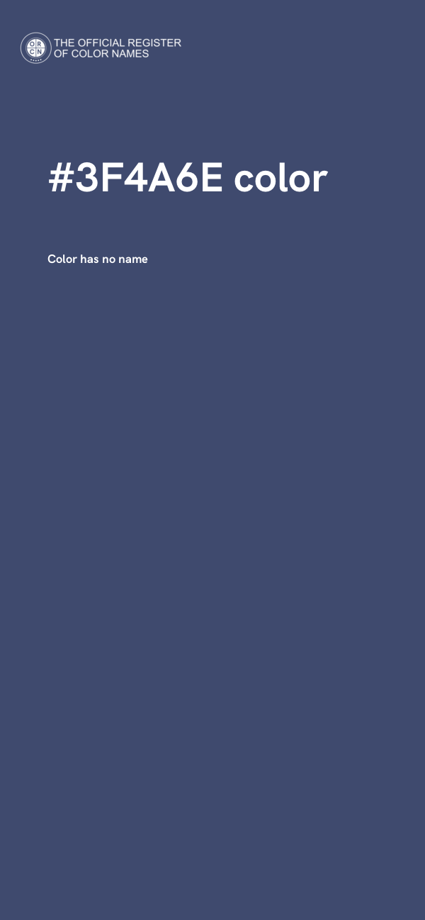 #3F4A6E color image