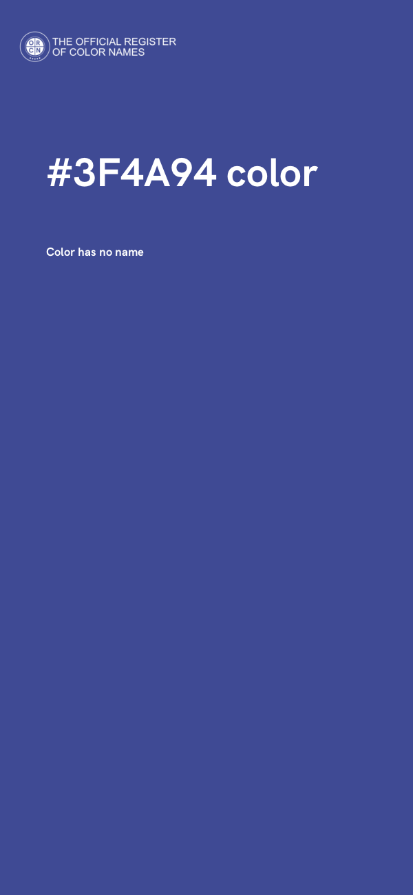 #3F4A94 color image