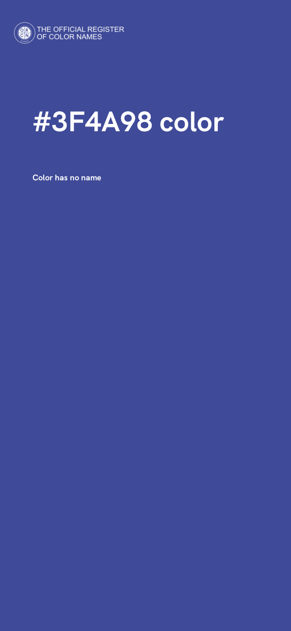 #3F4A98 color image