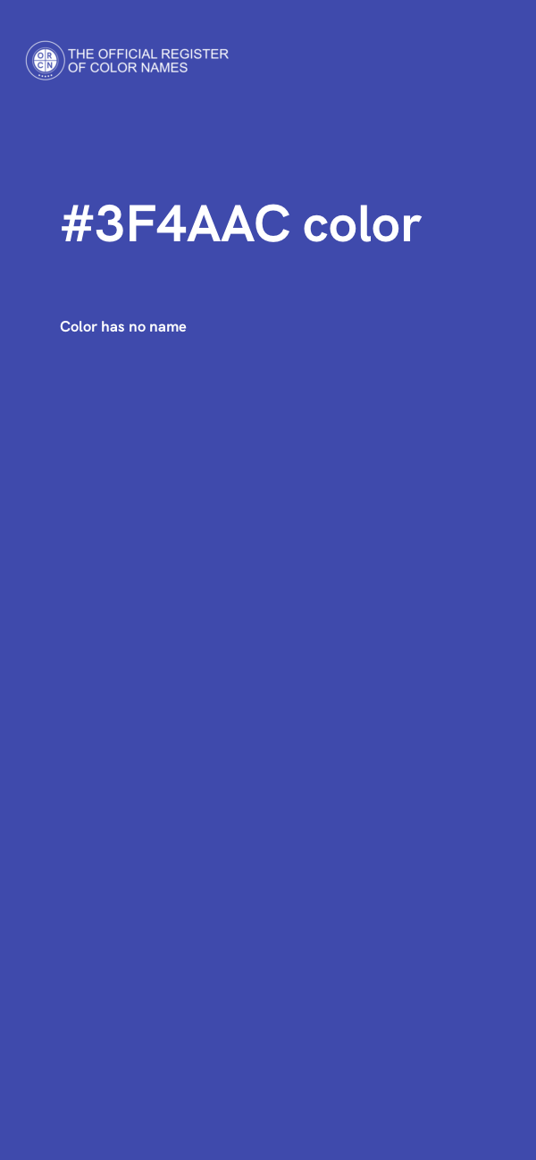 #3F4AAC color image