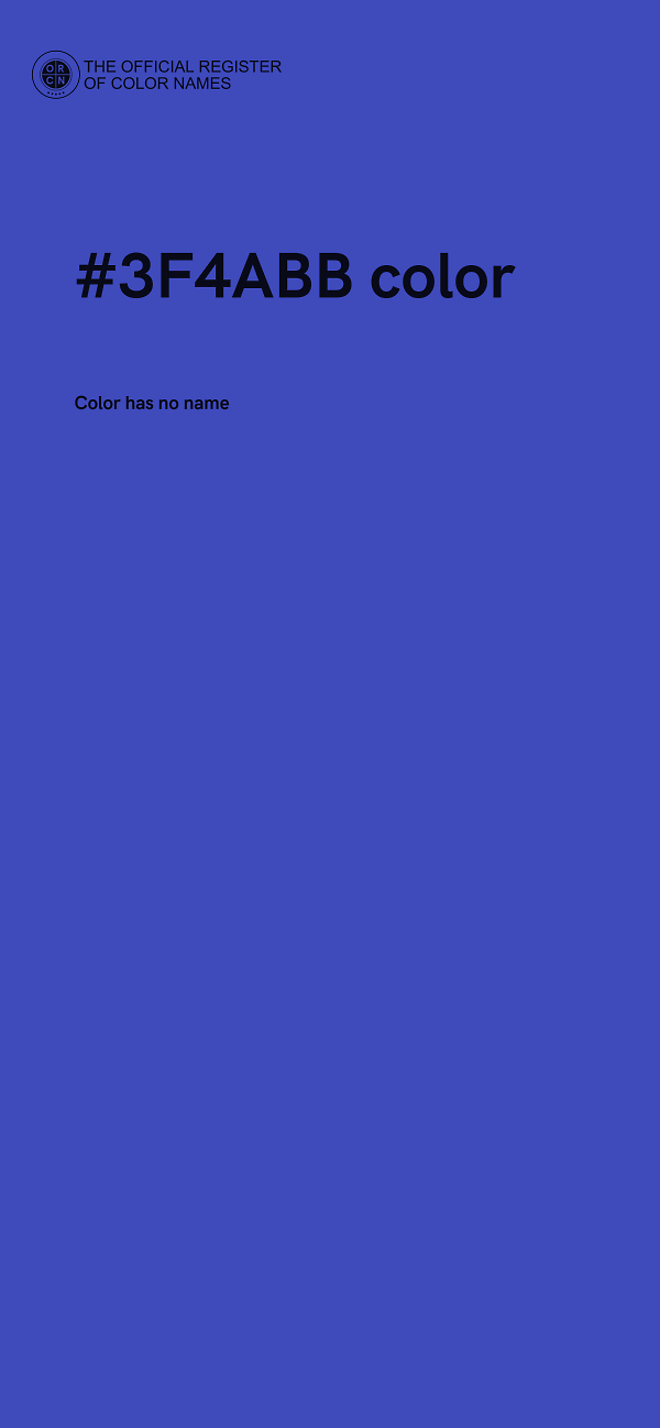 #3F4ABB color image