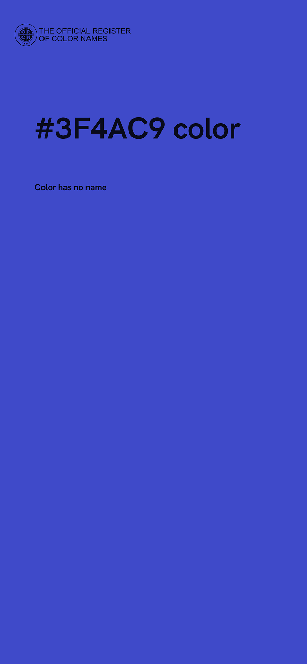 #3F4AC9 color image