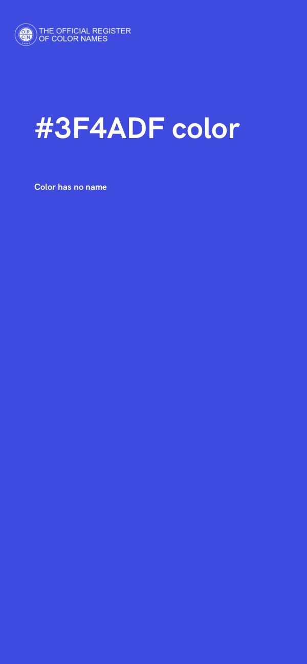 #3F4ADF color image