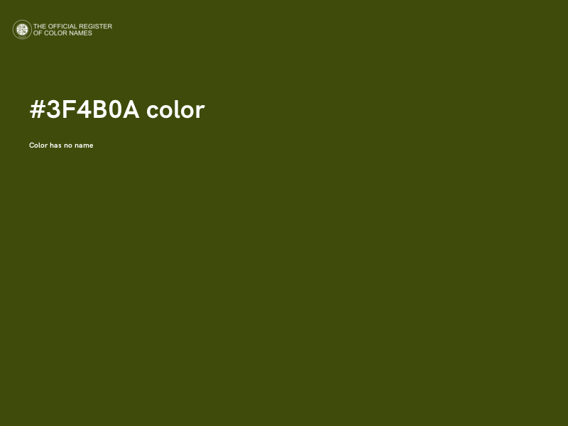 #3F4B0A color image