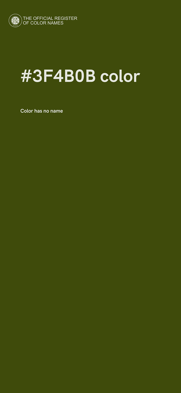 #3F4B0B color image