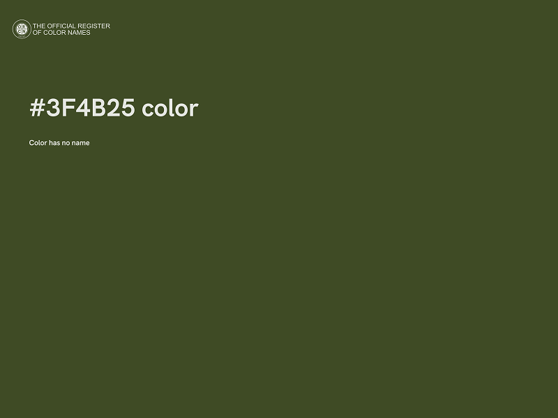 #3F4B25 color image