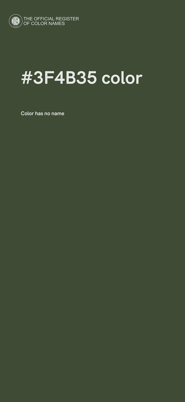 #3F4B35 color image