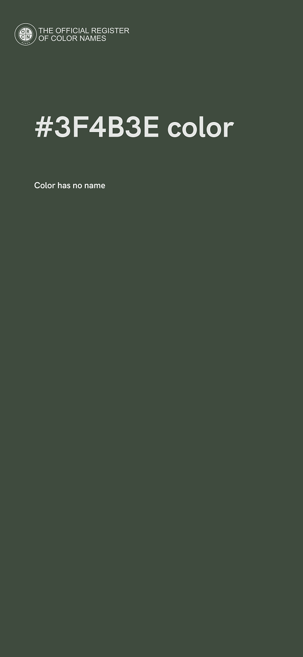 #3F4B3E color image