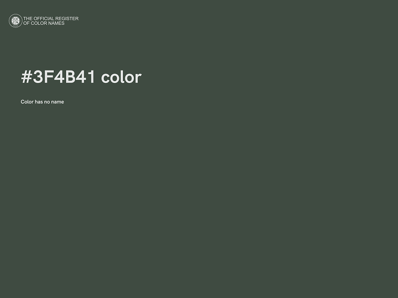 #3F4B41 color image