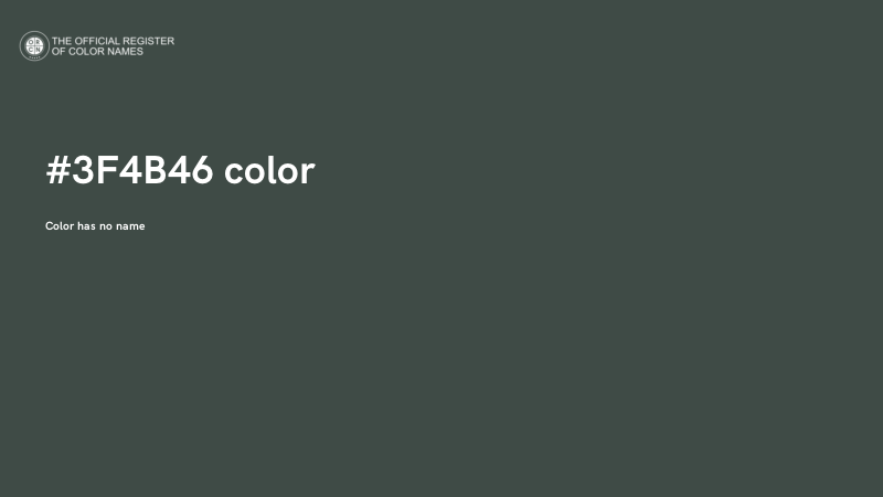 #3F4B46 color image