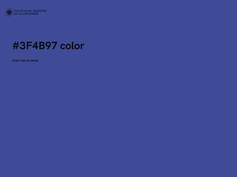 #3F4B97 color image