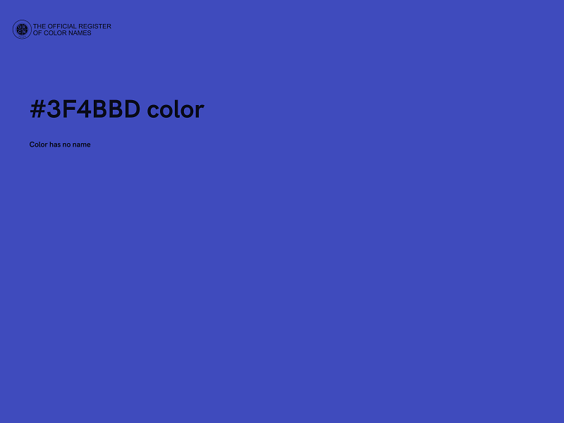 #3F4BBD color image