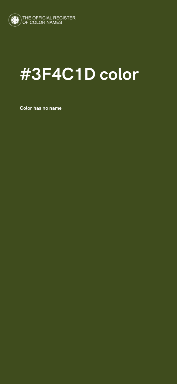 #3F4C1D color image