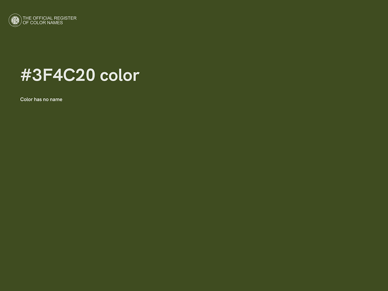 #3F4C20 color image