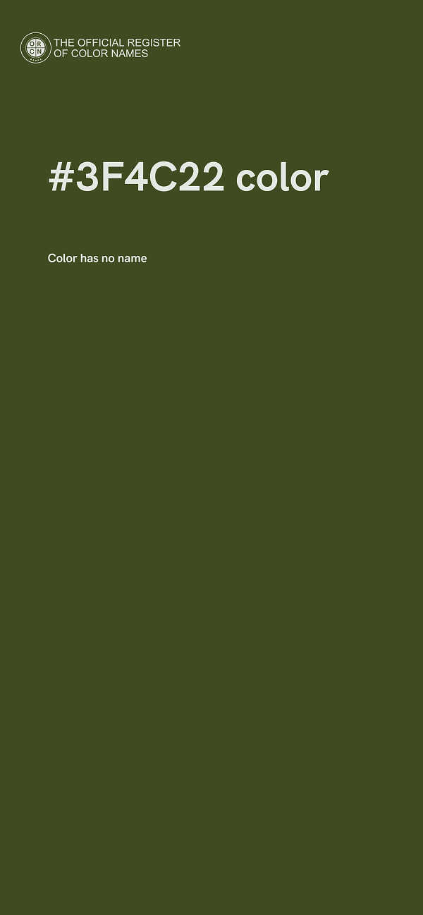 #3F4C22 color image