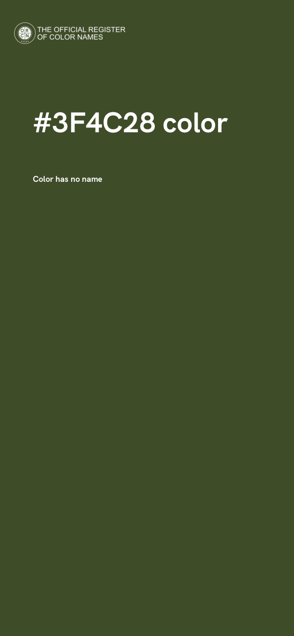 #3F4C28 color image