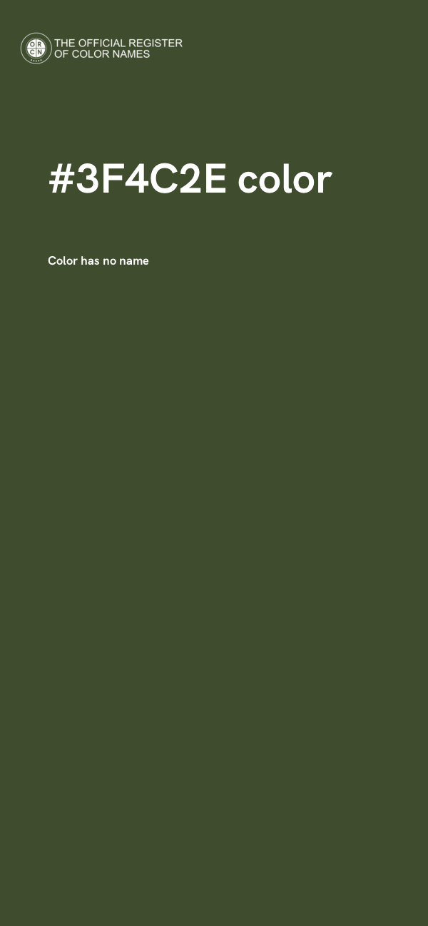 #3F4C2E color image