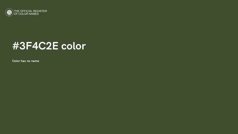 #3F4C2E color image