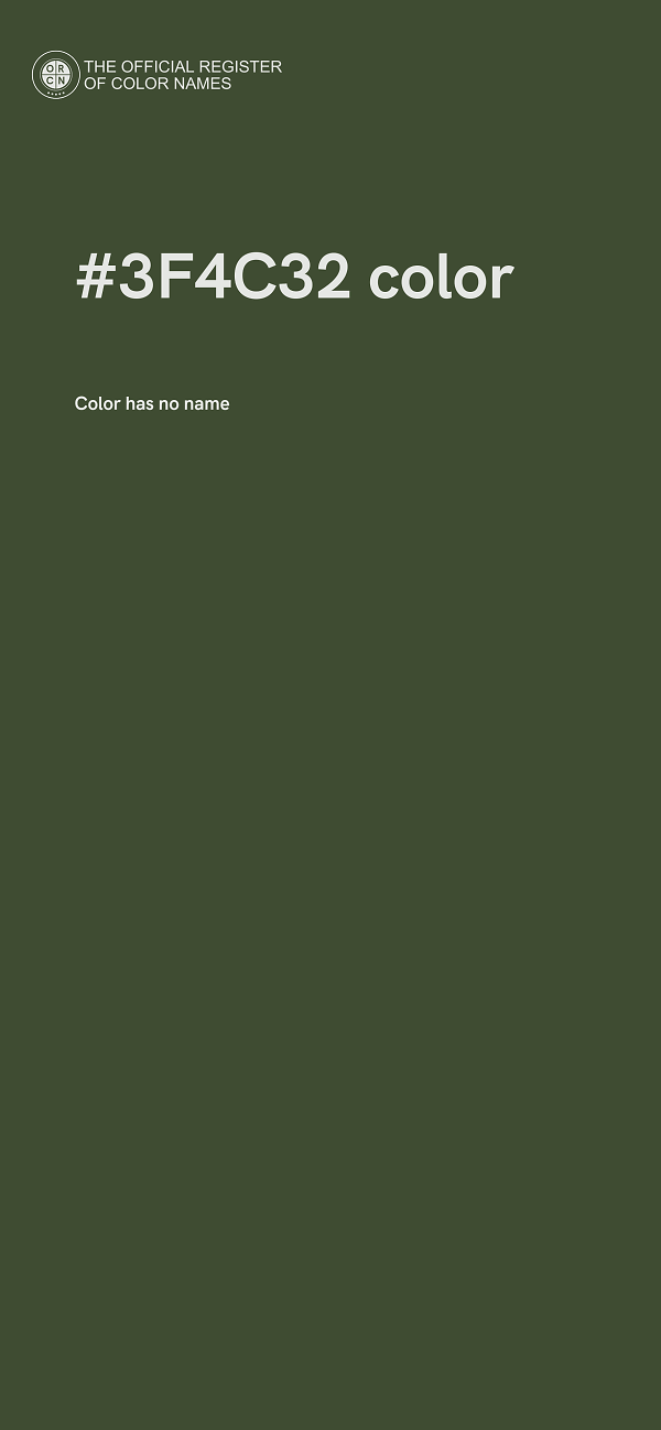 #3F4C32 color image