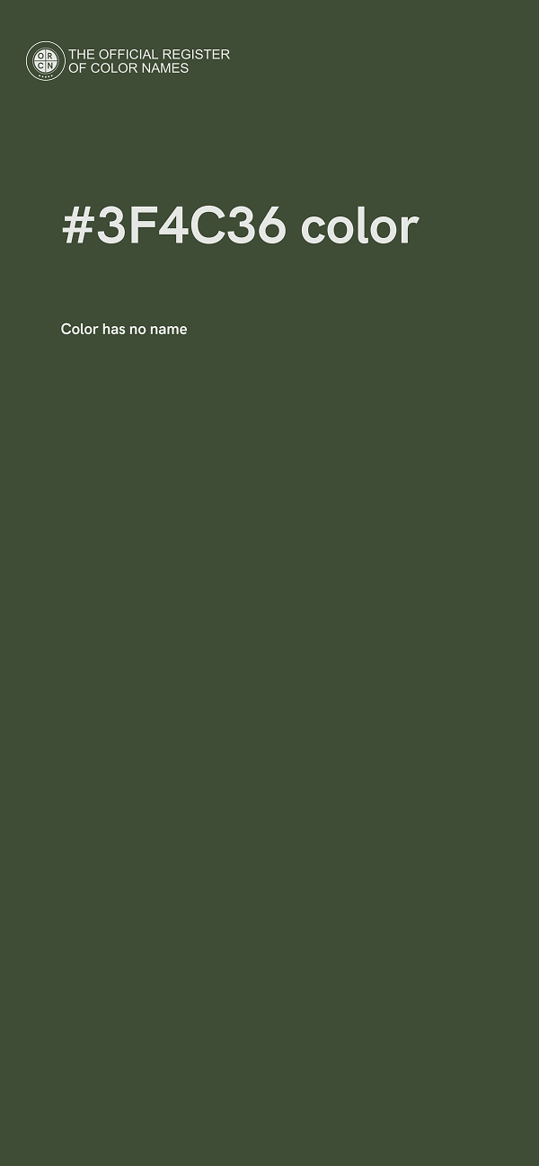 #3F4C36 color image