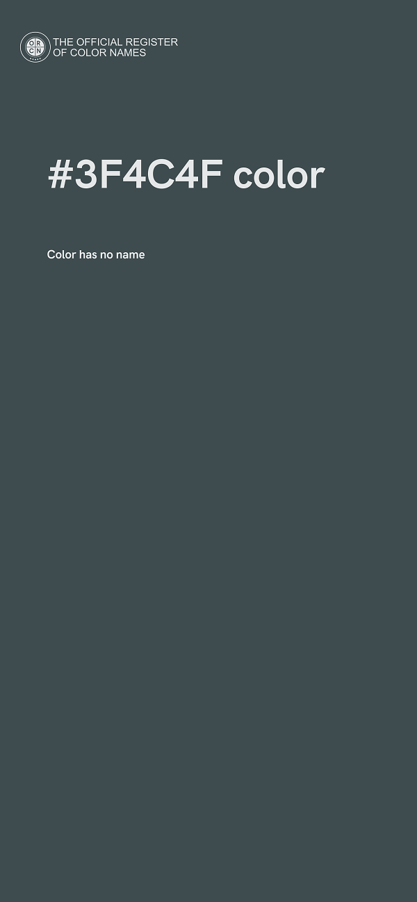 #3F4C4F color image