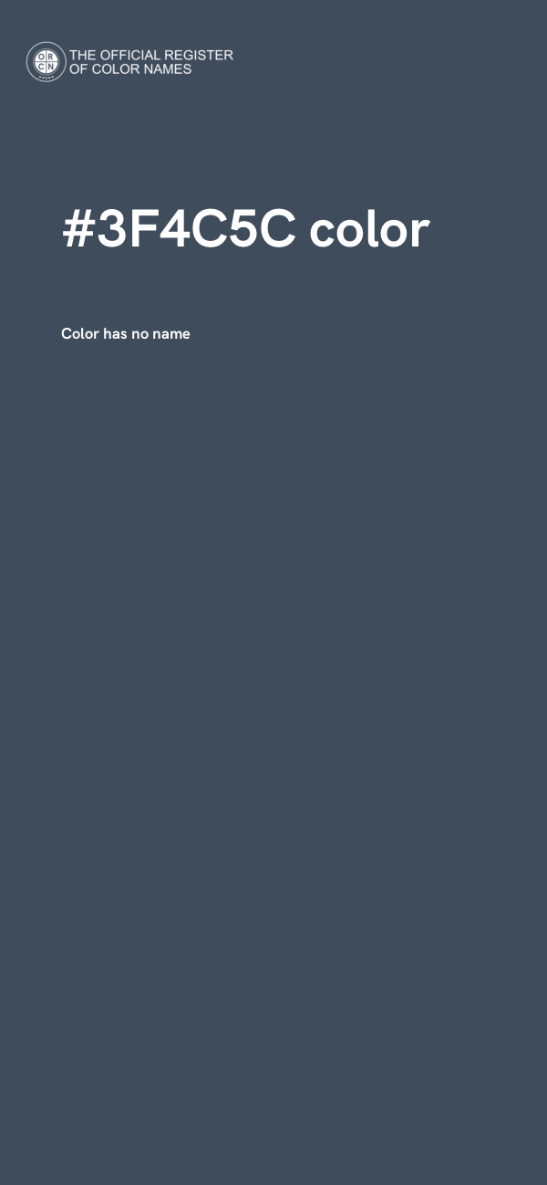 #3F4C5C color image