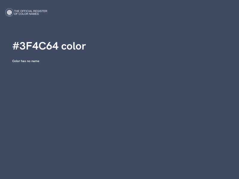 #3F4C64 color image
