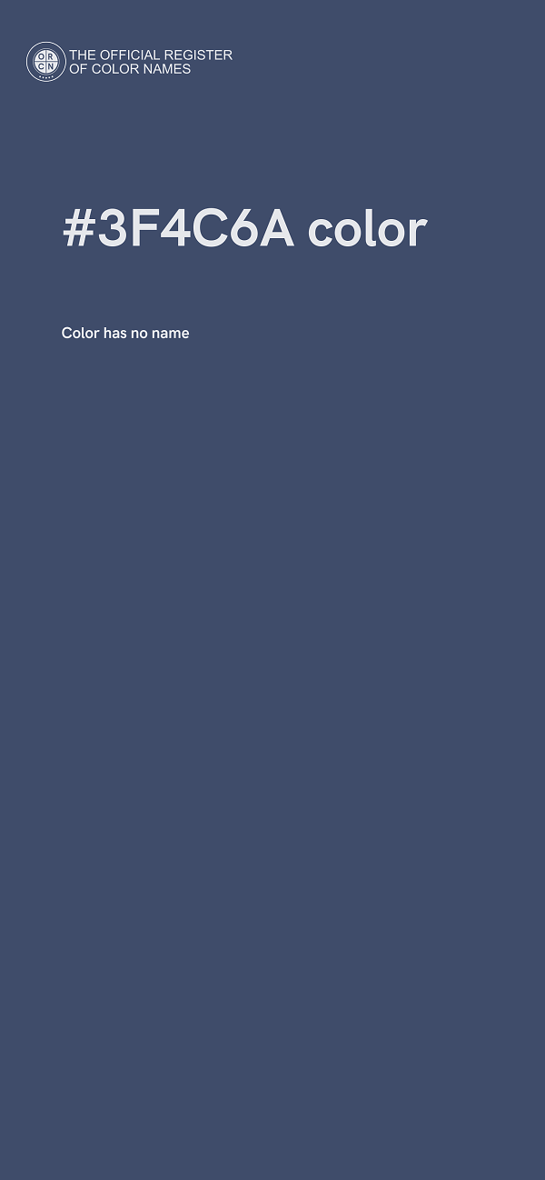 #3F4C6A color image